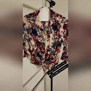 Multi Colored Floral Blouse